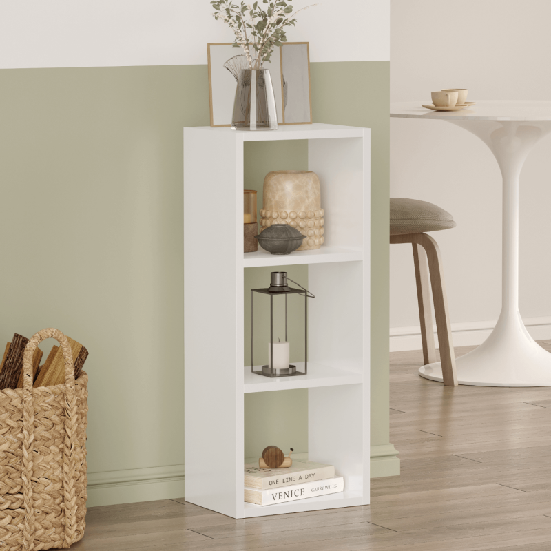 Canaria 3-Tier Bookcase - White - 2