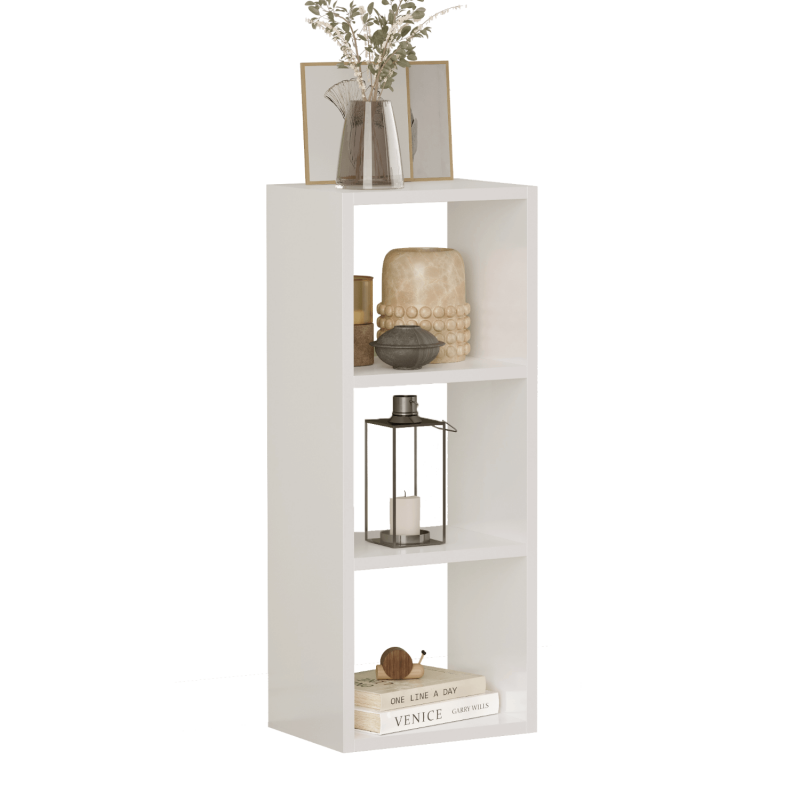 Canaria 3-Tier Bookcase - White - 4