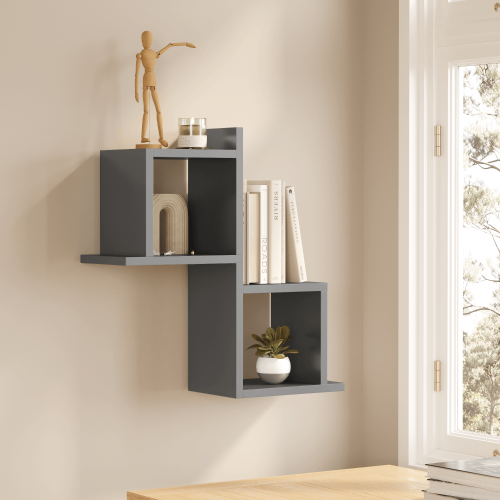 Capri Modular Wall Shelf - 2-Pack - Anthracite - 2