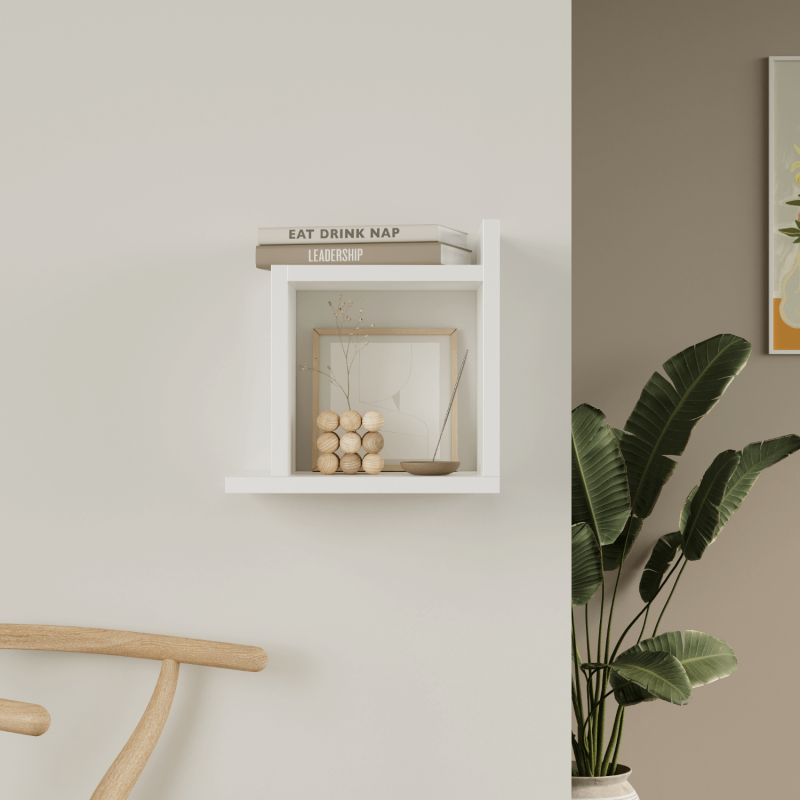 Capri Modular Wall Shelf - 2-Pack - White - 4