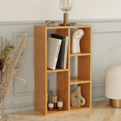 Monaco 5-Cube Bookcase - Bamboo - 3