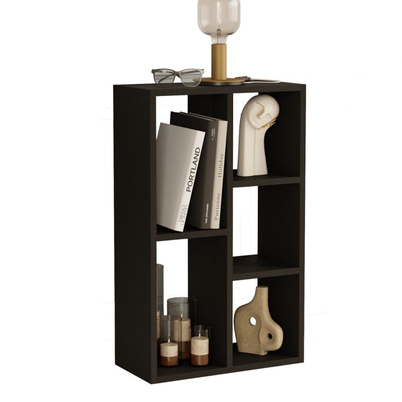 Monaco 5-Cube Bookcase - Black - 4