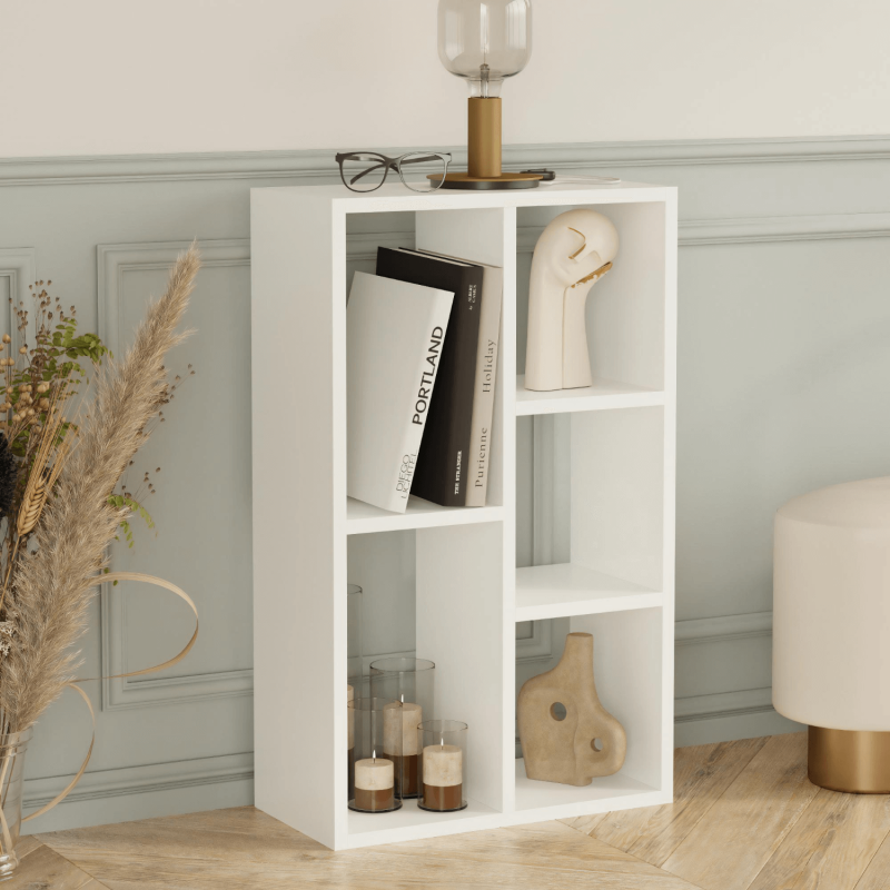 Monaco 5-Cube Bookcase - White - 3